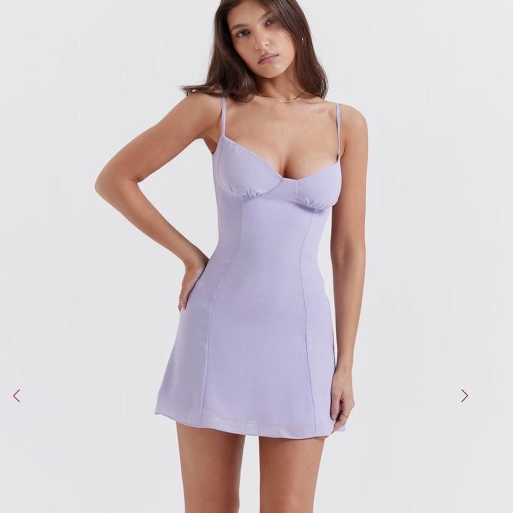 House of CB Christina Dress -Lilac Small